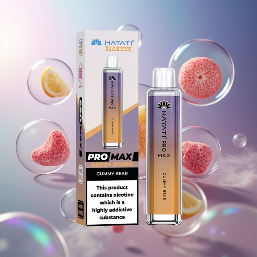 Hayati Pro Max 4000 Puffs Engångs Vape Hallon (svensk grossist) 5% Nikotin 1400mAh