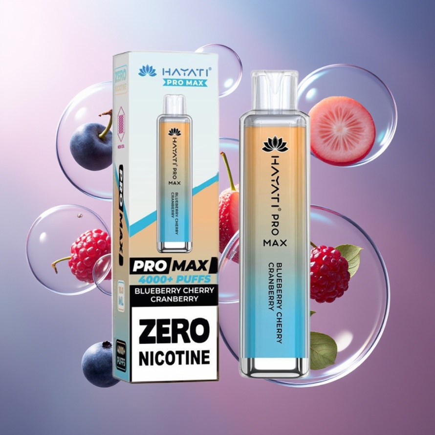 Hayati Pro Max 4000 Puffs Engångsvape Blåbär Körsbär Tranbär 2% Nikotin 1400mAh svensk grossist