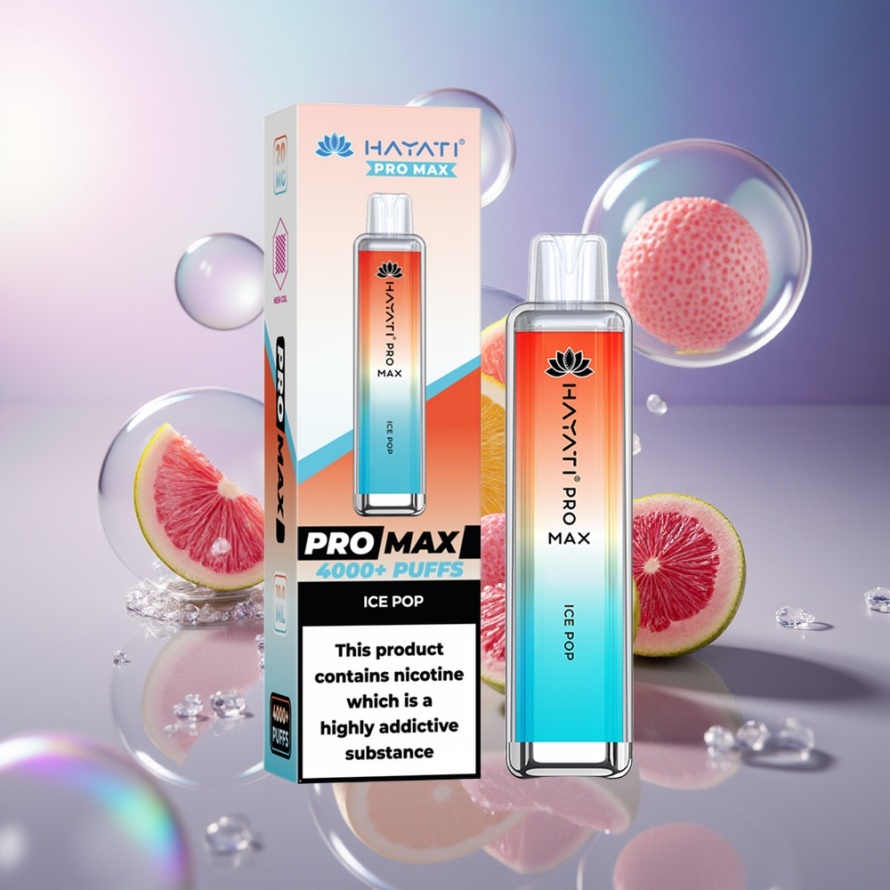 Hayati Pro Max 4000 Puffs Engångsvape Isglass (1400mAh, 2ml/10ml) svensk grossist