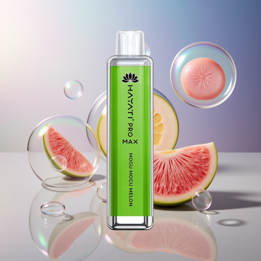 Hayati Pro Max 4000 Puffs Engångsvape Mogu Mogu Melon svensk grossist 1400mAh 2ml TPD