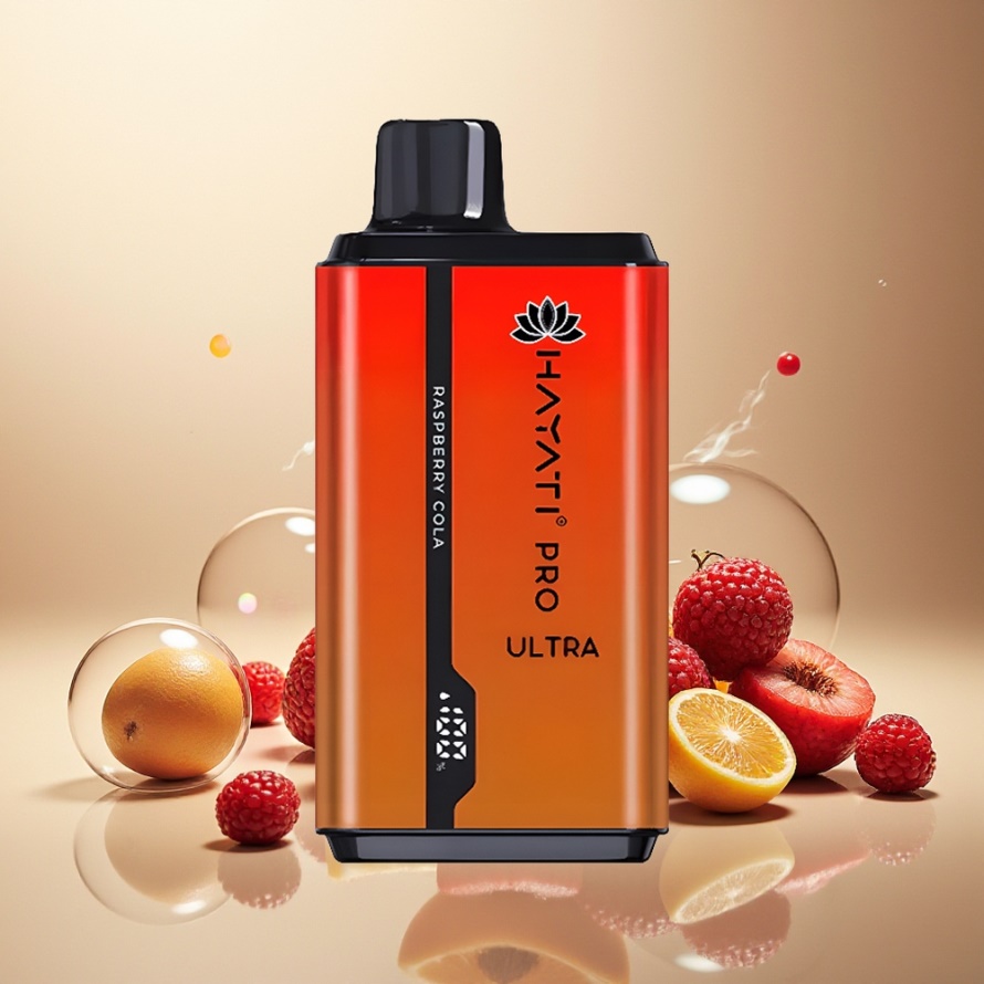 Hayati Pro Ultra 15000 PuffsEngångs Vape Hallon Cola 2 12ml 850mAh svensk grossist