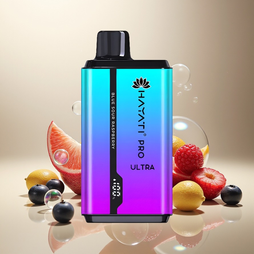 Hayati Pro Ultra 15000 Puffs Svensk GrossistEngångs Vape Blåbär Jordgubb Mentol Blåbär Hallon Mentol 2 12ml 850mAh