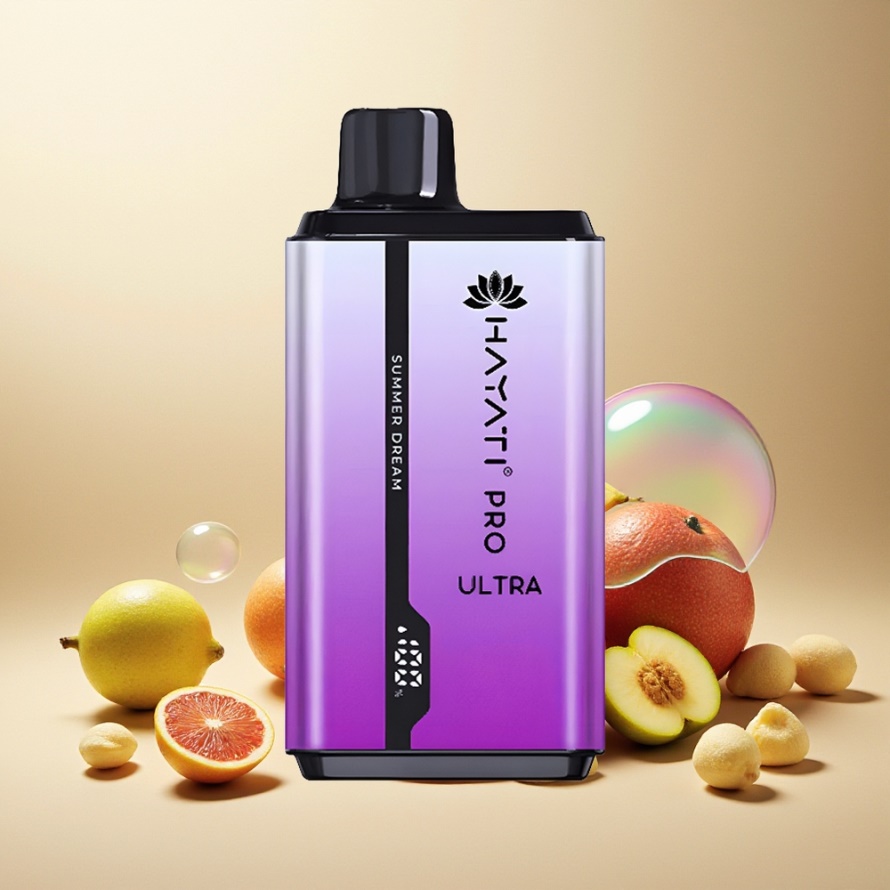 Hayati Pro Ultra 15000 Puffs Svensk GrossistEngångs Vape Sommardröm 850mAh 24ml 2% Nikotin