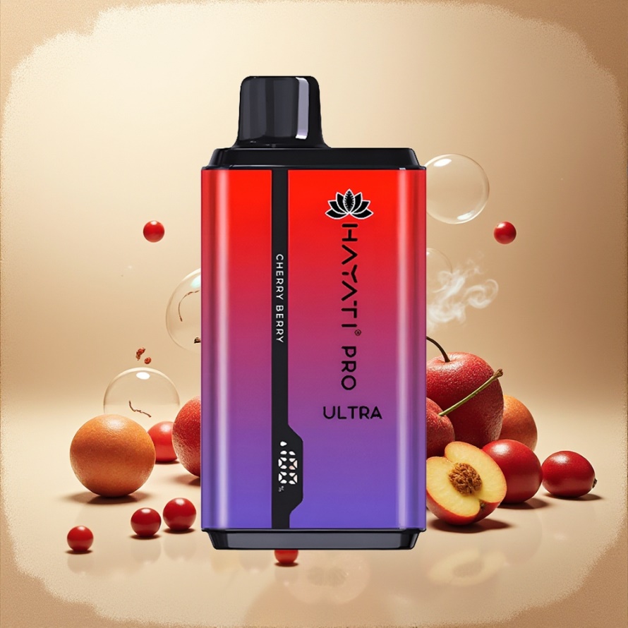 Hayati Pro Ultra 15000 Puffs Svensk Grossist Disposabel Vape Körsbär & Bär (2 12ml, 850mAh, 2% Nikotin)