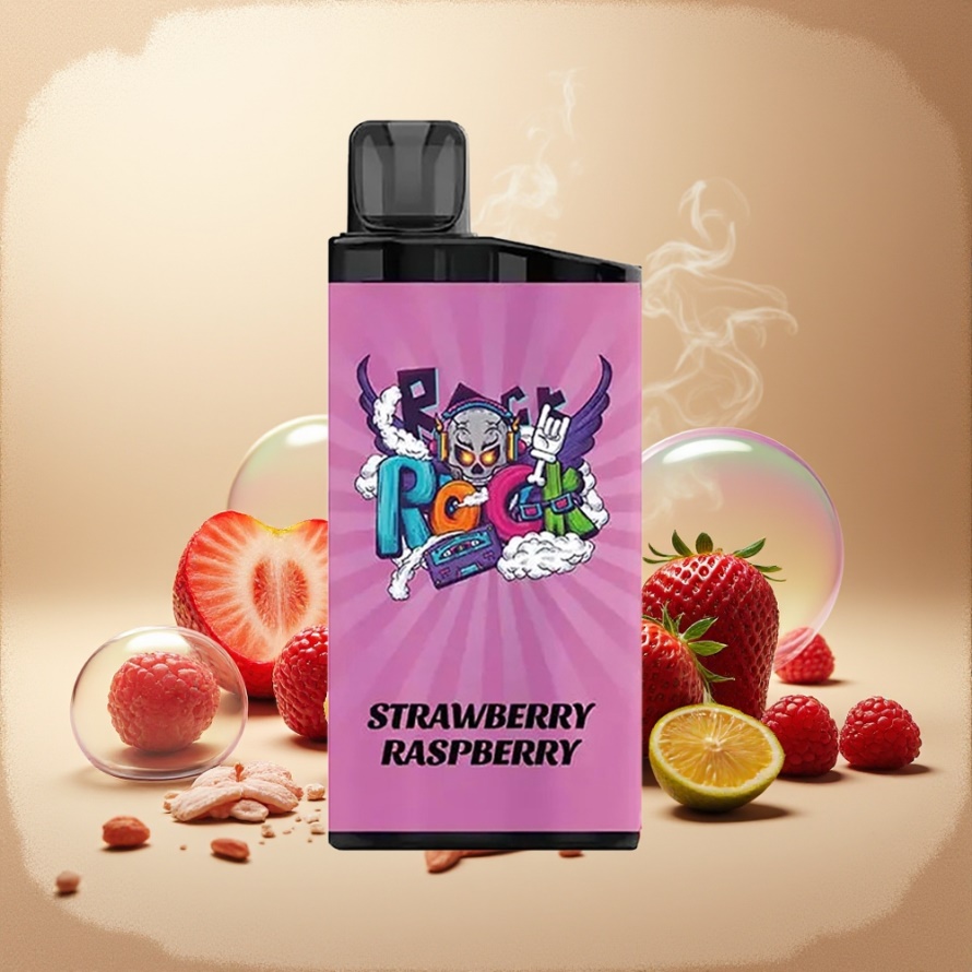 IGET Bar 3500 PuffsEngångs Vape Jordgubb Hallon 1400 mAh svensk grossist