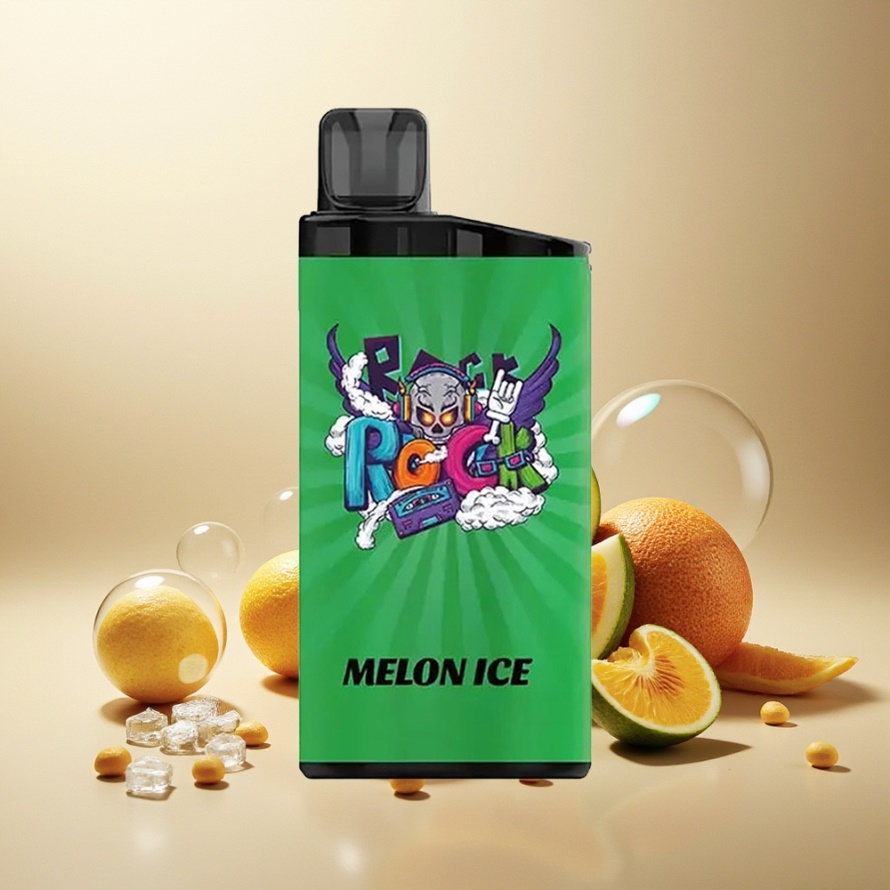 IGET Bar 3500 Puffs Engångs Vape Melon Is 1400 mAh Svensk Grossist PC+ALU 1.2 Ohm Mesh Coil