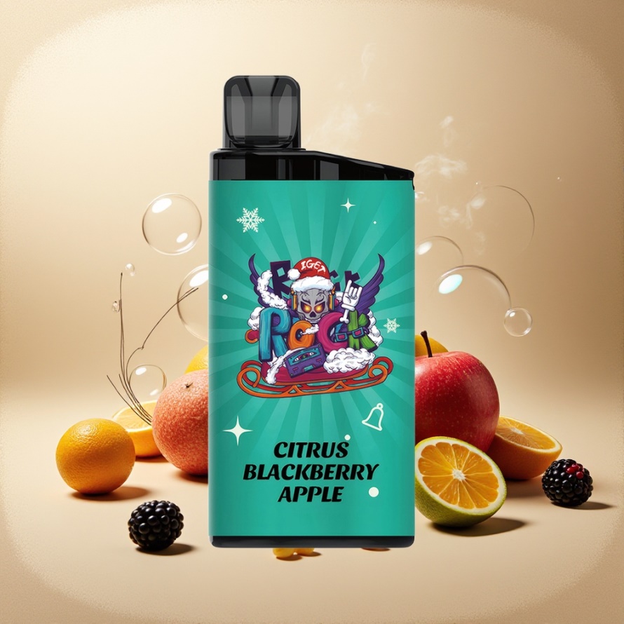 IGET Bar 3500 Puffs Enhetsvape Citrus Björnbär Äpple Svensk Grossist 1400 mAh 1.2 Ohm