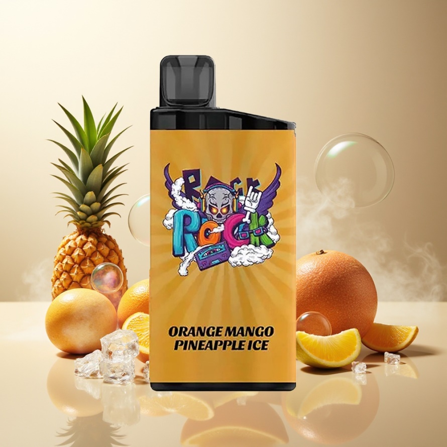 IGET Bar 3500 Puffs Svensk GrossistEngångs Vape Apelsin Mango Ananas Is 1.2 Ohm Mesh Coil 1400 mAh