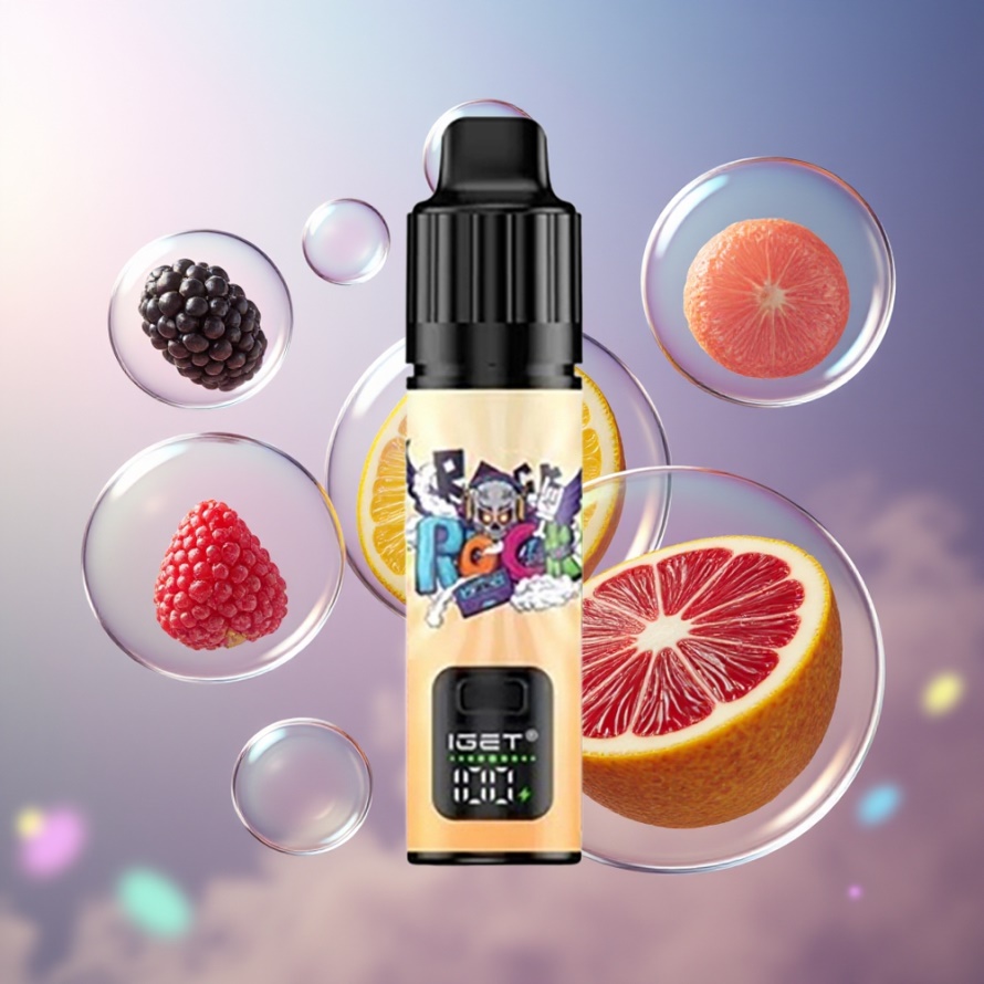 IGET BAR PLUS S3 POD 10000 Puffs Engångsvape 5% Nikotin 18 ml Svensk Grossist Björnbär Ananas Apelsin
