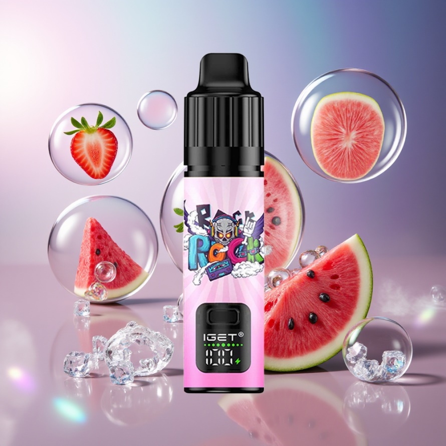 IGET BAR PLUS S3 POD 10000 Puffs Svensk Grossist Engångsvape Jordgubb Vattenmelon Is 5% Nikotin 18ml 950mAh