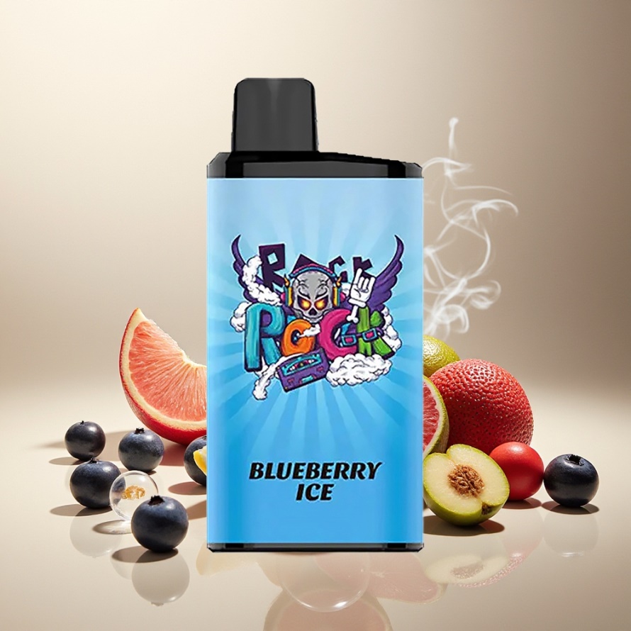 IGET Bar Pro 10000 PuffsEngångs Vape Blåbärsis svensk grossist 2000 mAh 1.2 Ohm Mesh Coil