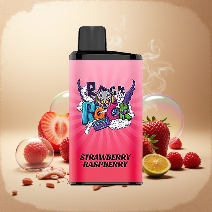 IGET Bar Pro 10000 PuffsEngångs Vape Jordgubb Hallon 2000 mAh Svensk Grossist