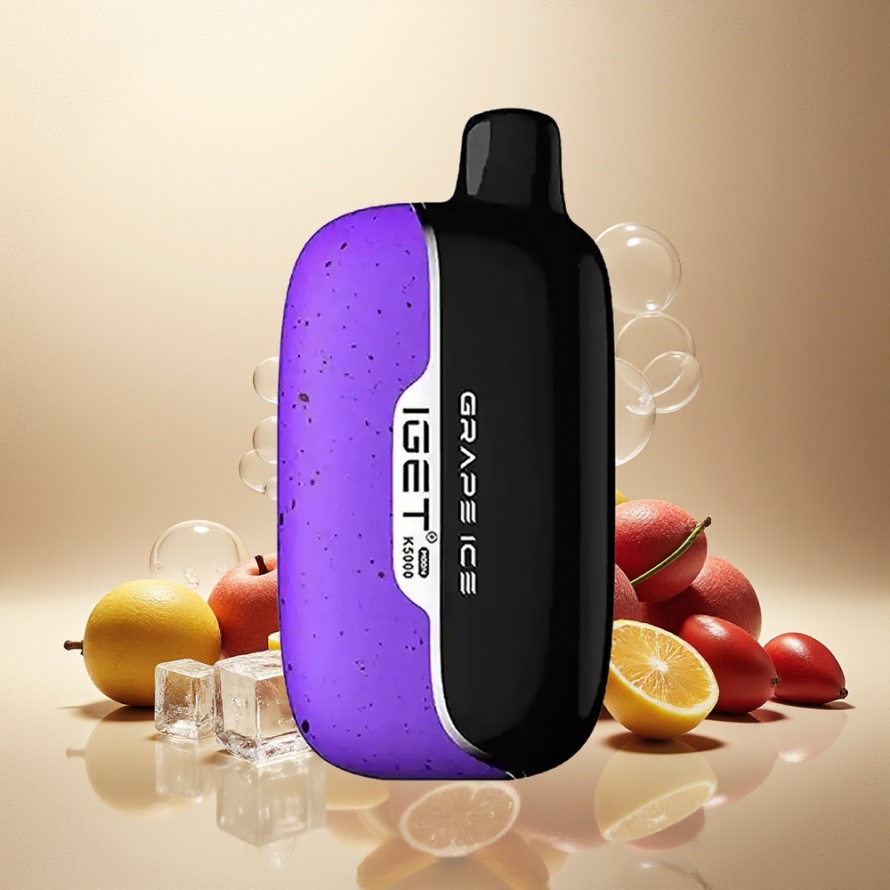 IGET Moon K5000 Puffs Engångs Vape Vinterns Gra (PC, 1.35 Ohm Mesh, 81.5 g) - svensk grossist