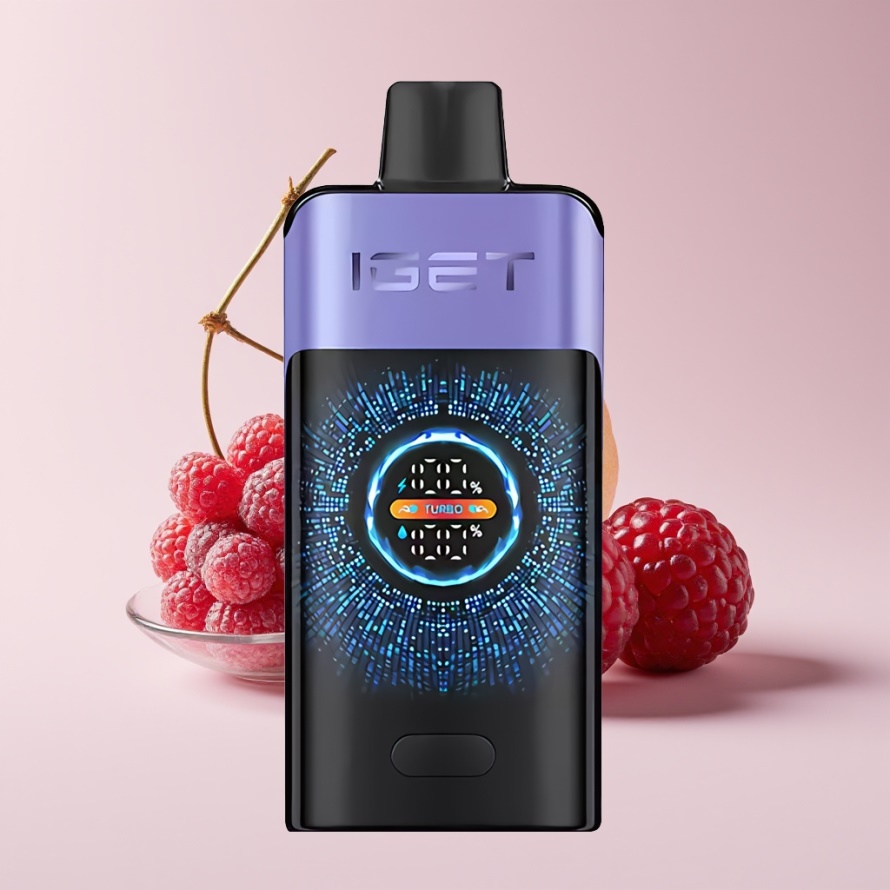 IGET ONE 12000 Puffs Engångsvape Hallon Druva Is – Svensk Grossist