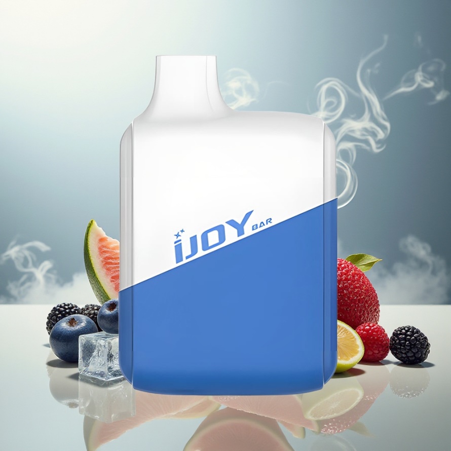 IJOY Bar 1500 PuffsEngångs Vape Blå Hallon Is 500mAh svensk grossist