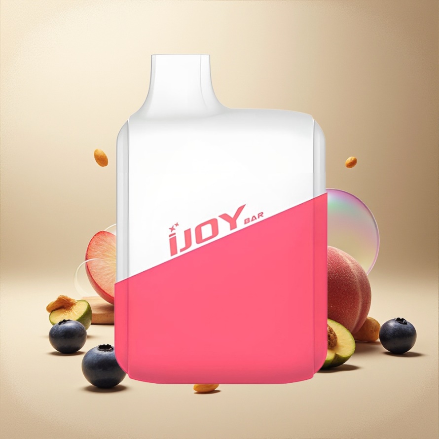 IJOY Bar 1500 Puffs Engångs Vape Persika Blåbär 500mAh Svensk Grossist