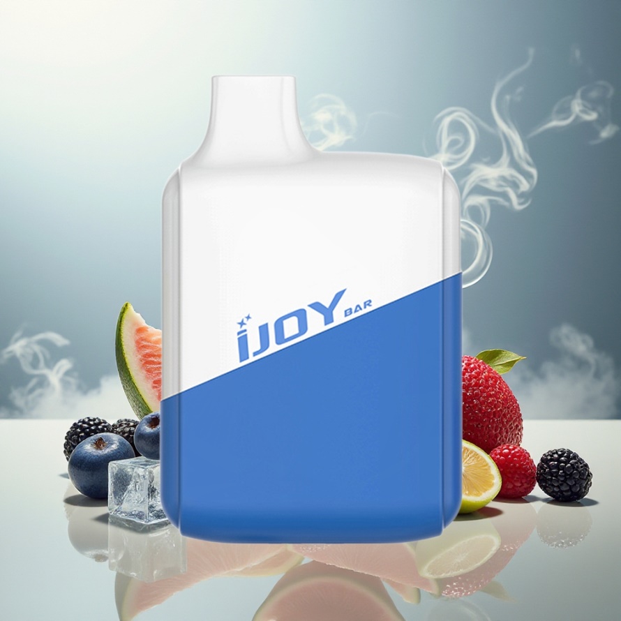 IJOY Bar 600 Puffs Engångs Vape Blå Hallon Is 500mAh svensk grossist