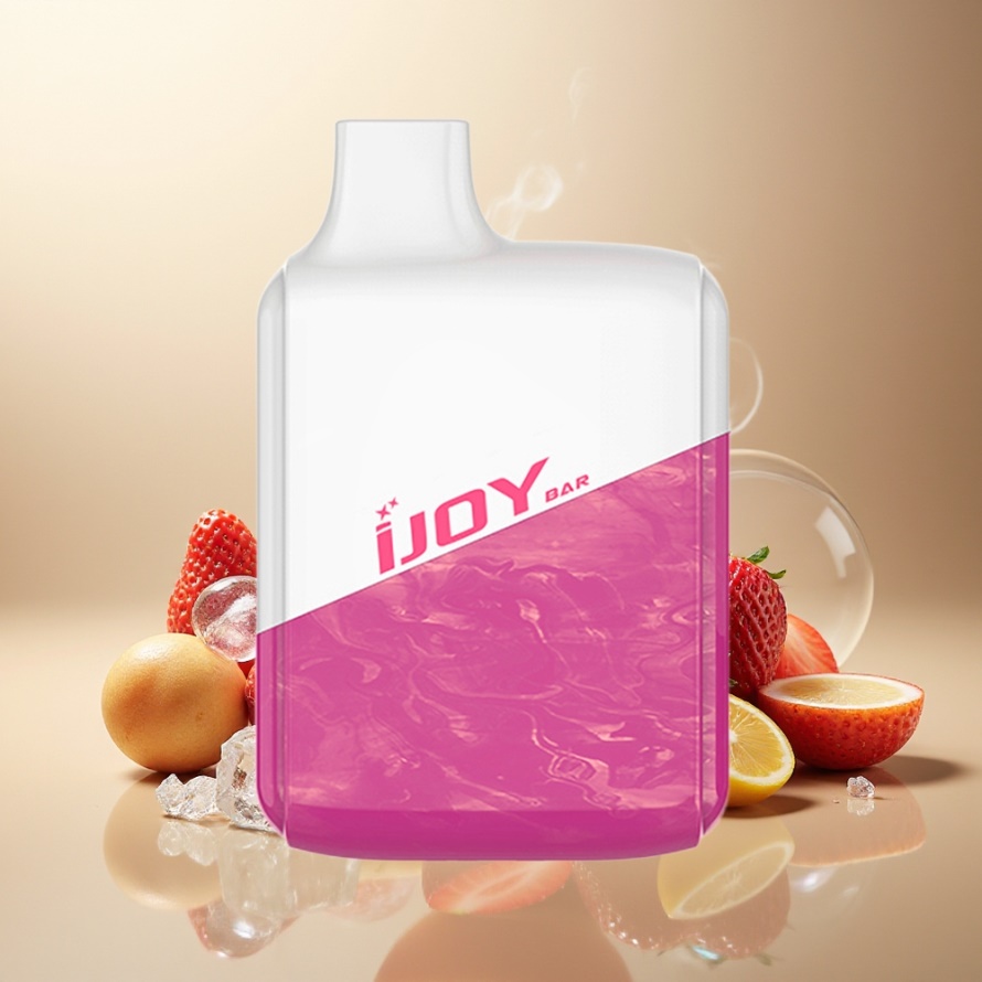 IJOY Bar 600 Puffs Engångs Vape Jordgubb Is 2ml 50mg Svensk Grossist