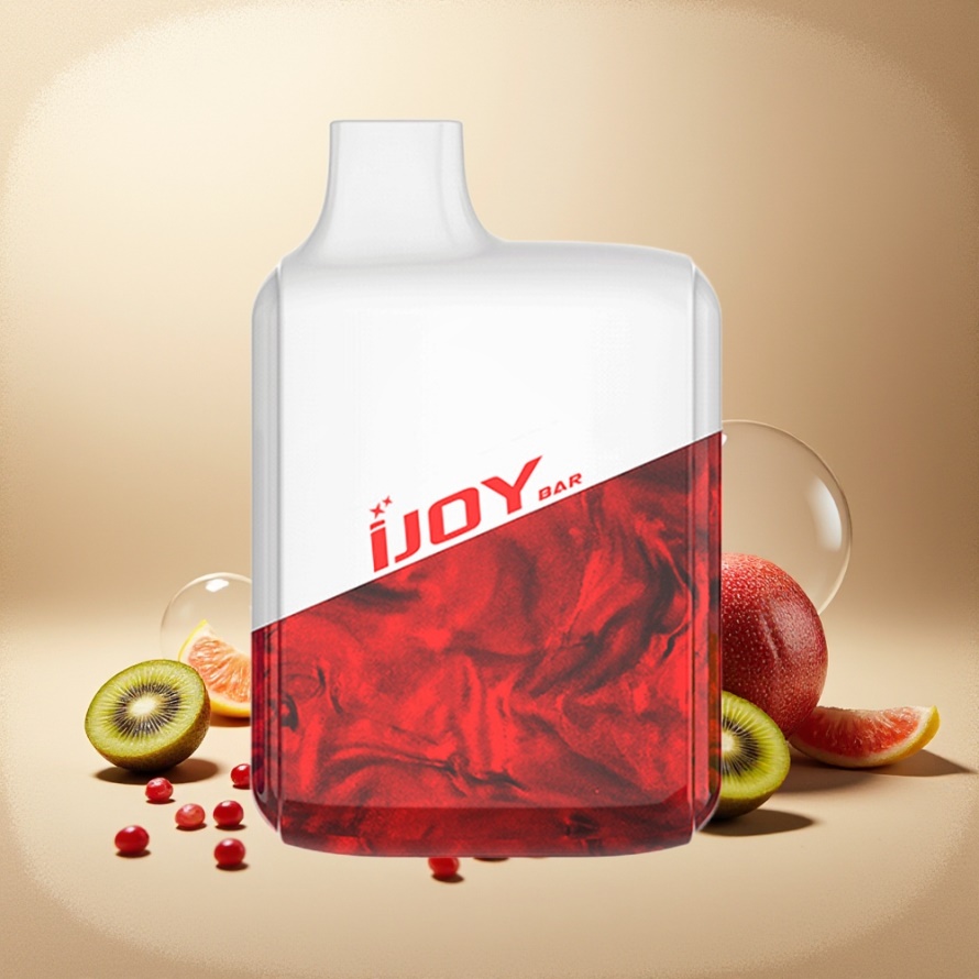 IJOY Bar 600 Puffs Engångs Vape Jordgubb Kiwi Granatäpple 2ml 16mg Svensk Grossist