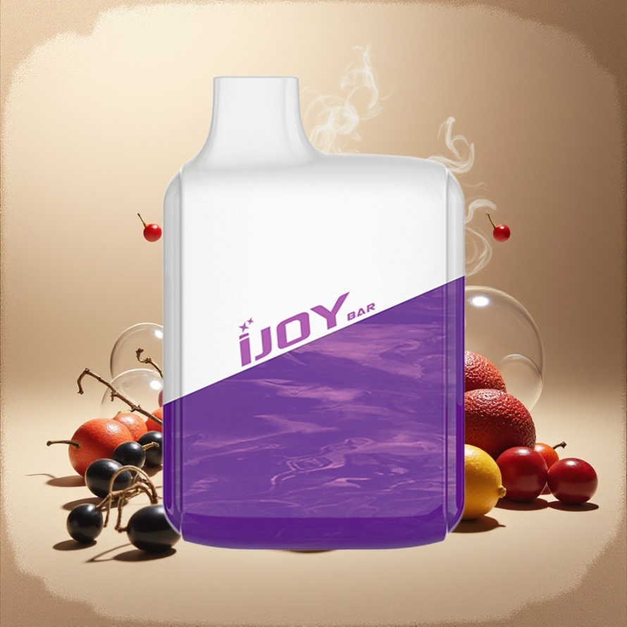 IJOY Bar 600 Puffs Engångs Vape Svart Vinbär Druva 500mAh Svensk Grossist