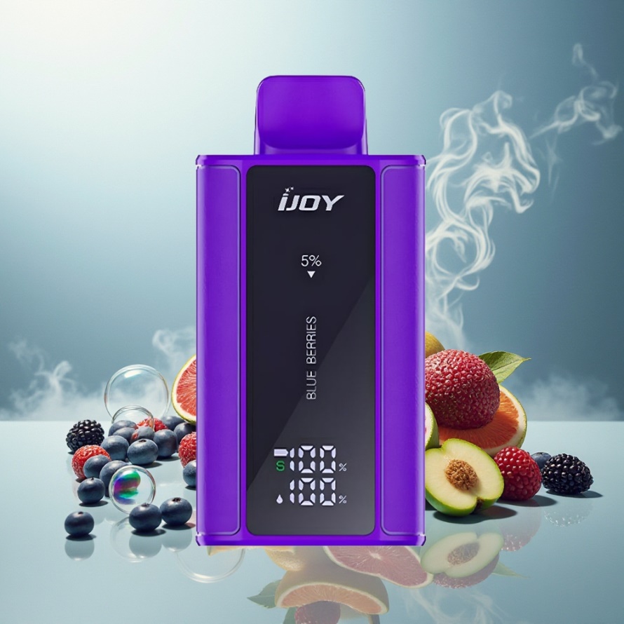 IJOY Captain 10000 PuffsEngångs Vape Blåbär med 650mAh Battery & Type-C Charging svensk grossist