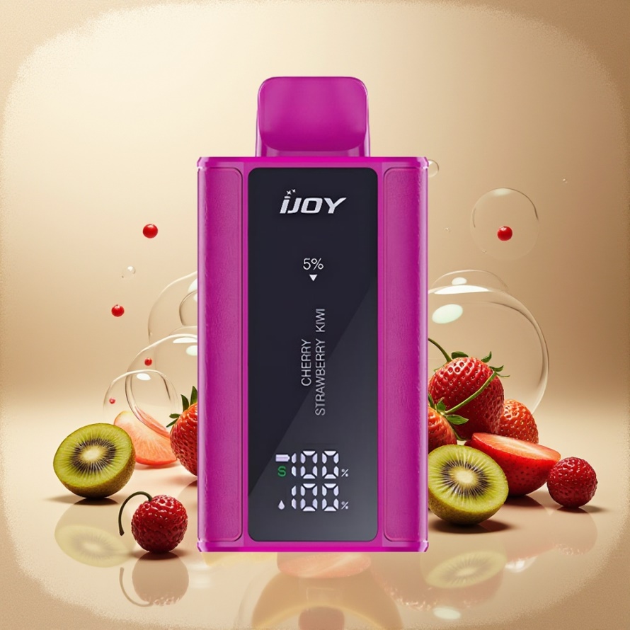 IJOY Captain 10000 PuffsEngångs Vape Körsbär Jordgubbe Kiwi svensk grossist 650mAh 18ml 5% Nikotin