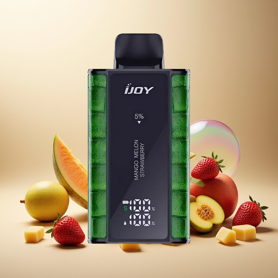IJOY Captain 10000 PuffsEngångs Vape Mango Melon Jordgubbe svensk grossist 18ml 5% Nikotin
