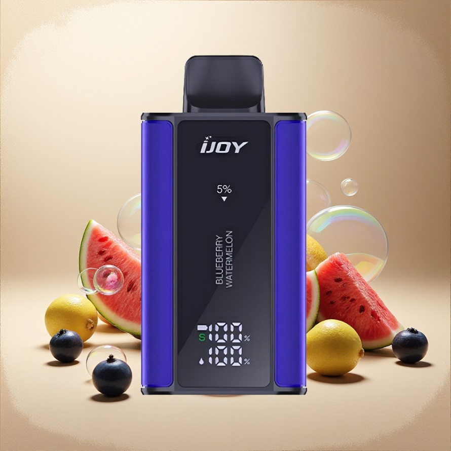IJOY Captain 10000 Puffs Engångs E-cigarett Blåbär Vattenmelon 18ml 5% Nikotin svensk grossist