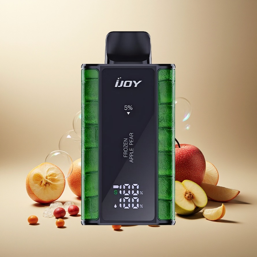 IJOY Captain 10000 Puffs Engångsvape Fryst Äpple Päron 18ml 5% Nikotin svensk grossist