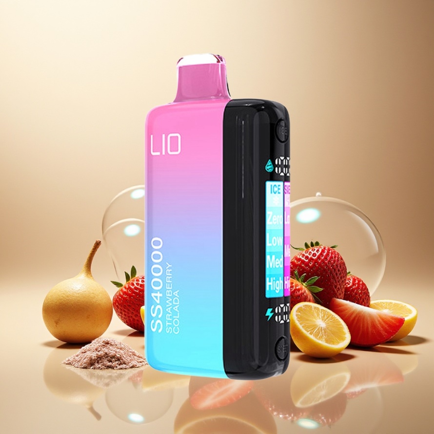 IJOY LIO SS40000Engångs Vape Jordgubb Colada 22ML 40000 Puffs svensk grossist