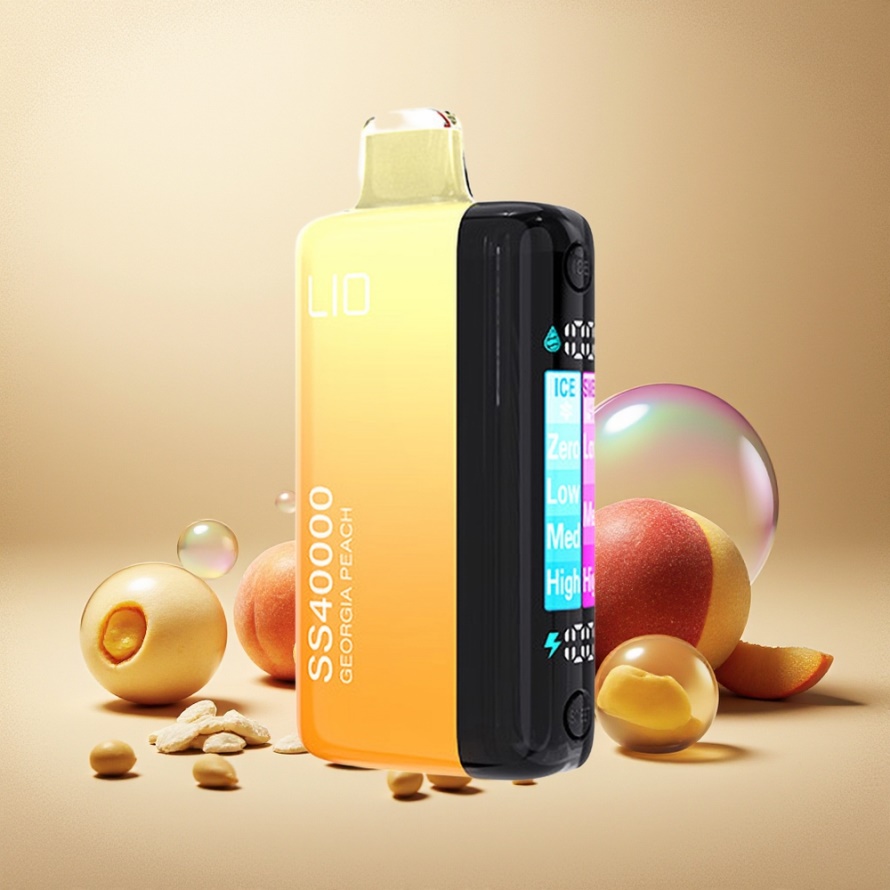 IJOY LIO SS40000 Engångs Vape Georgisk Persika Svensk Grossist 22ML 40000 Puffar 1100 mAh