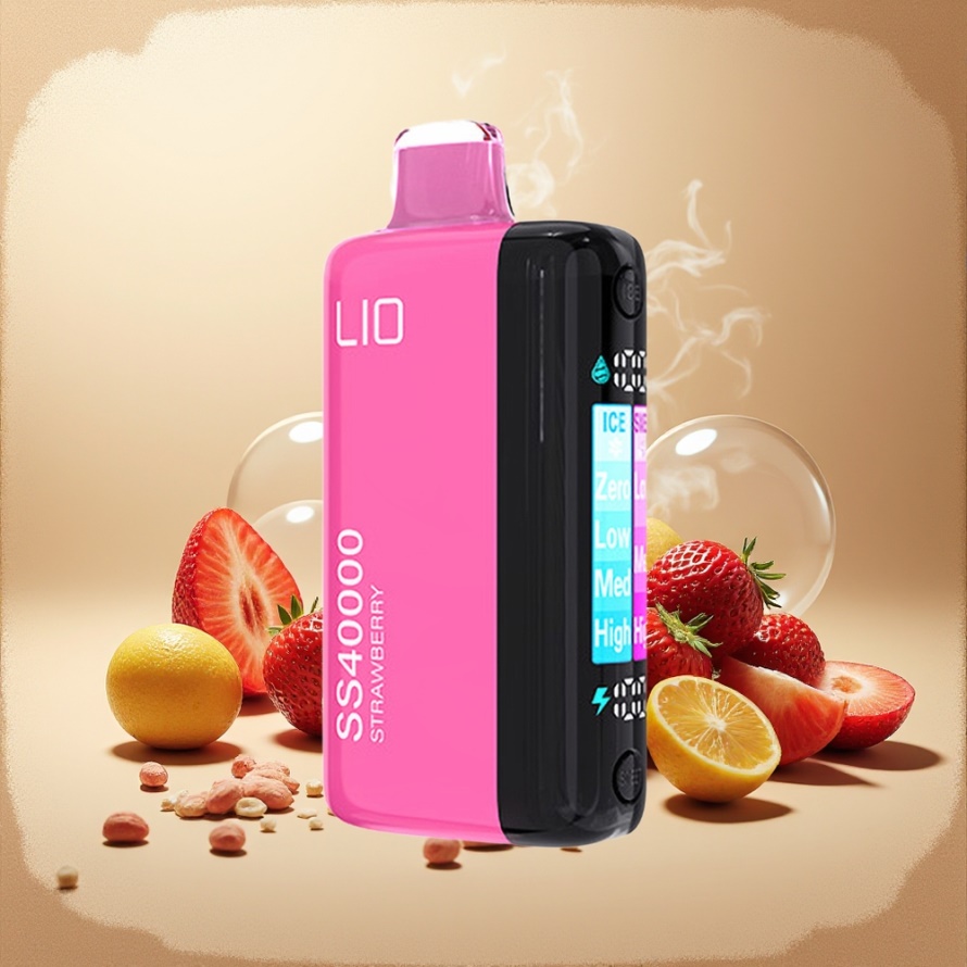 IJOY LIO SS40000 Engångsvape Jordgubb svensk grossist 22ML 1100mAh TYPE-C