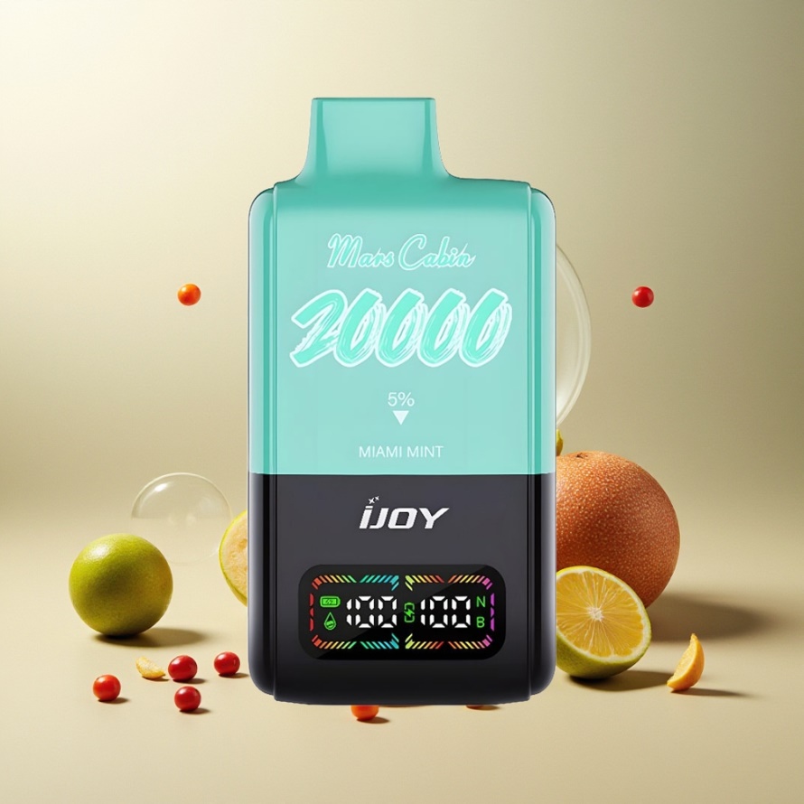 IJOY Mars Cabin 20000 Puffs Engångsvape Miami Mynta 20ML 50mg 850mAh svensk grossist