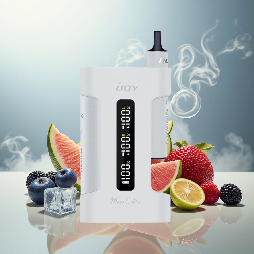IJOY Mars Cabin 6000 Puffs Engångs Vape Vit Svensk Grossist 100mAh Type-C