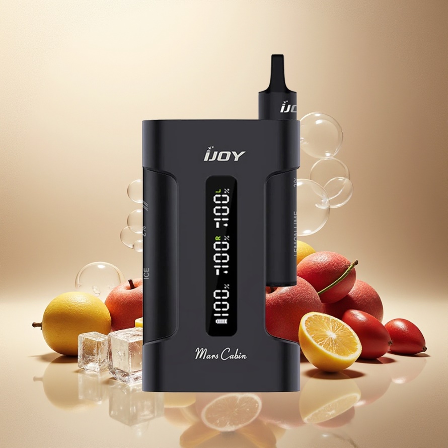 IJOY Mars Cabin 6000 Puffs Engångsvape Svart Svensk Grossist – 5ML, 50mg, Type-C