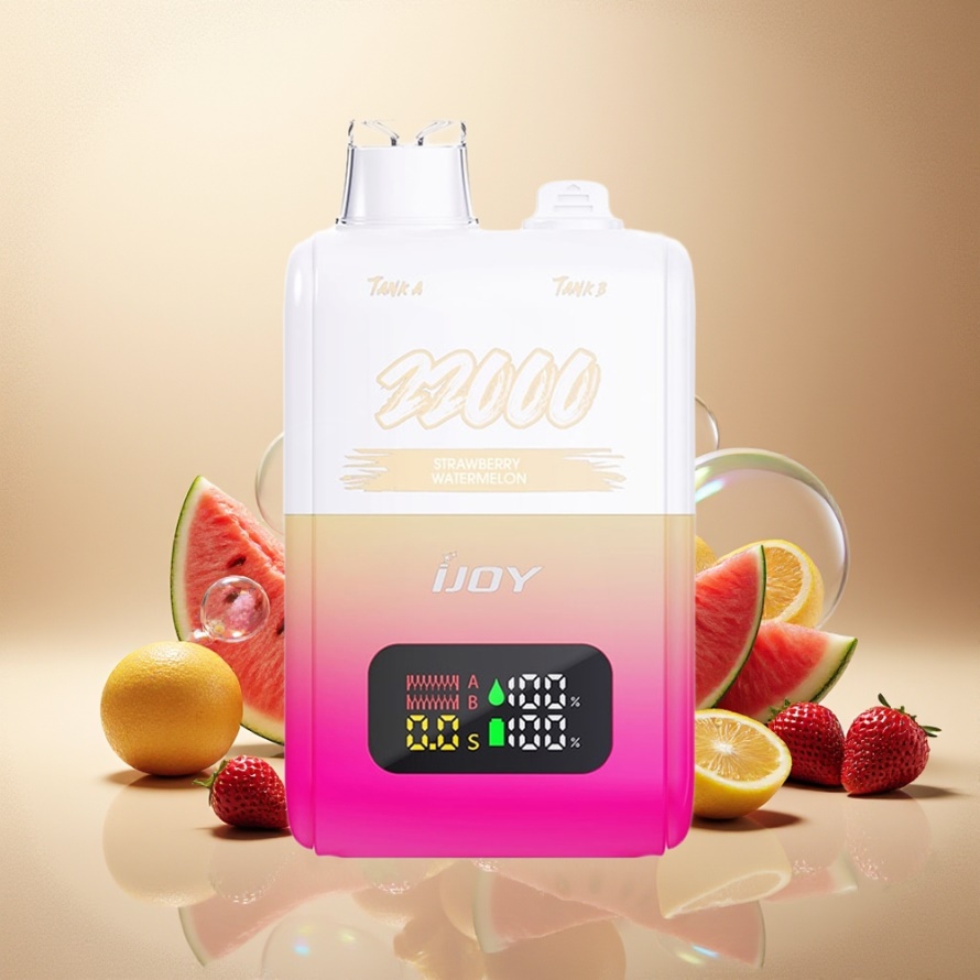 IJOY SD 22000 Puffs Engångs Vape Jordgubb Vattenmelon 15ML+15ML 650mAh svensk grossist