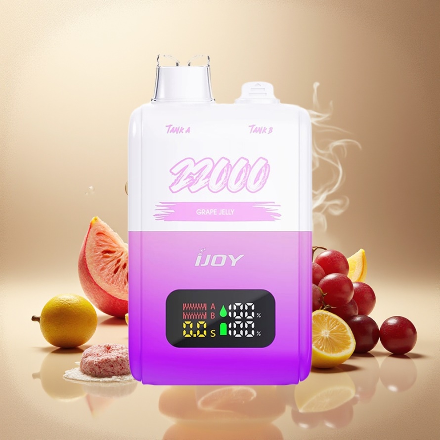 IJOY SD 22000 Puffs Engångs Vape Vindruvsgelé 15ML+15ML 650mAh svensk grossist