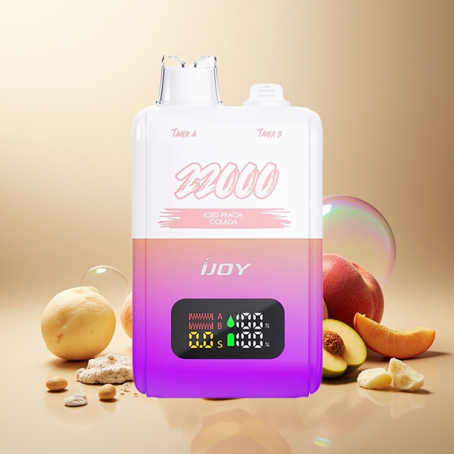 IJOY SD 22000 Puffs Engångsvape Isad Persika Colada 15ML+15ML Svensk Grossist