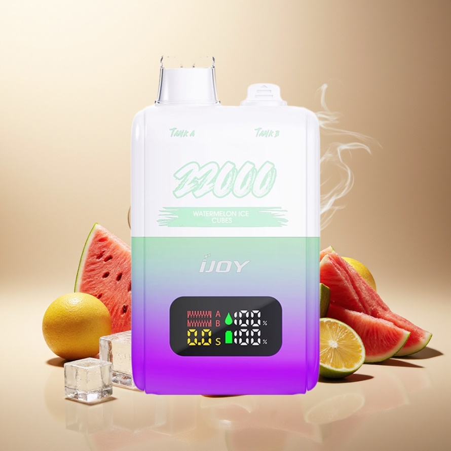 IJOY SD 22000 Puffs Engångsvattenmelonglass Svensk Grossist 15ML+15ML Typ-C