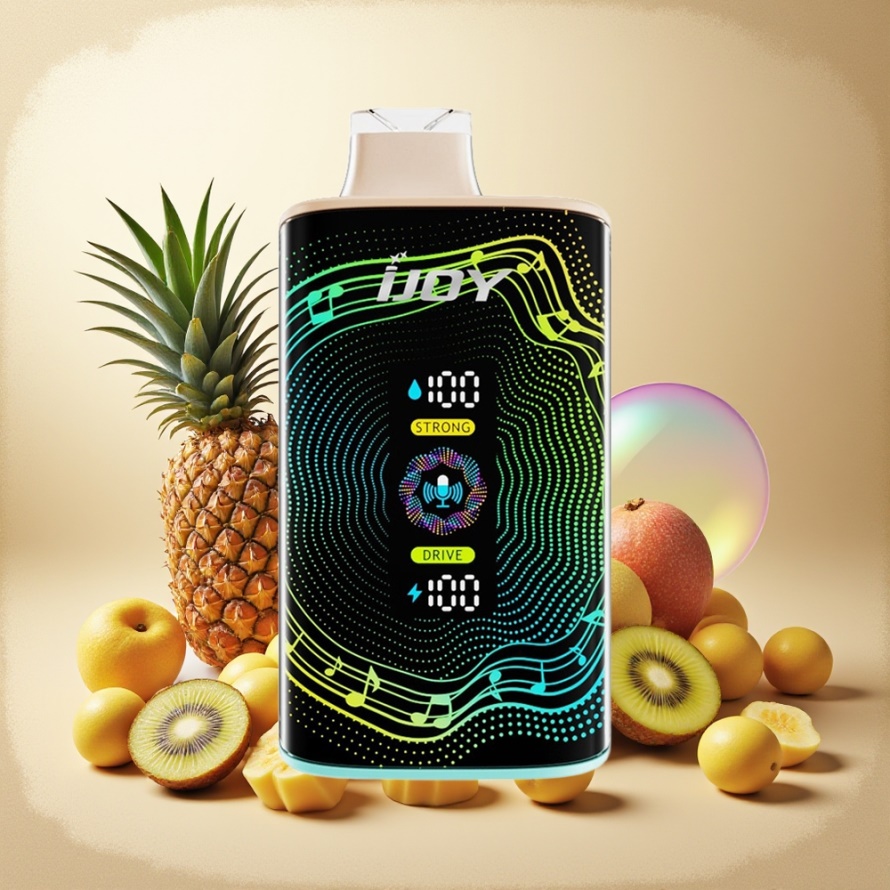 IJOY SD 40000 PuffsEngångs Vape Ananas Kiwi Svensk Grossist 20ML 5% Nikotin 750mAh Type-C