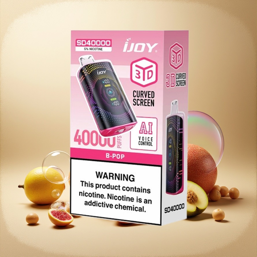 IJOY SD 40000 PuffsEngångs Vape B Pop Svensk Grossist med 20ML E-vätska & 750mAh