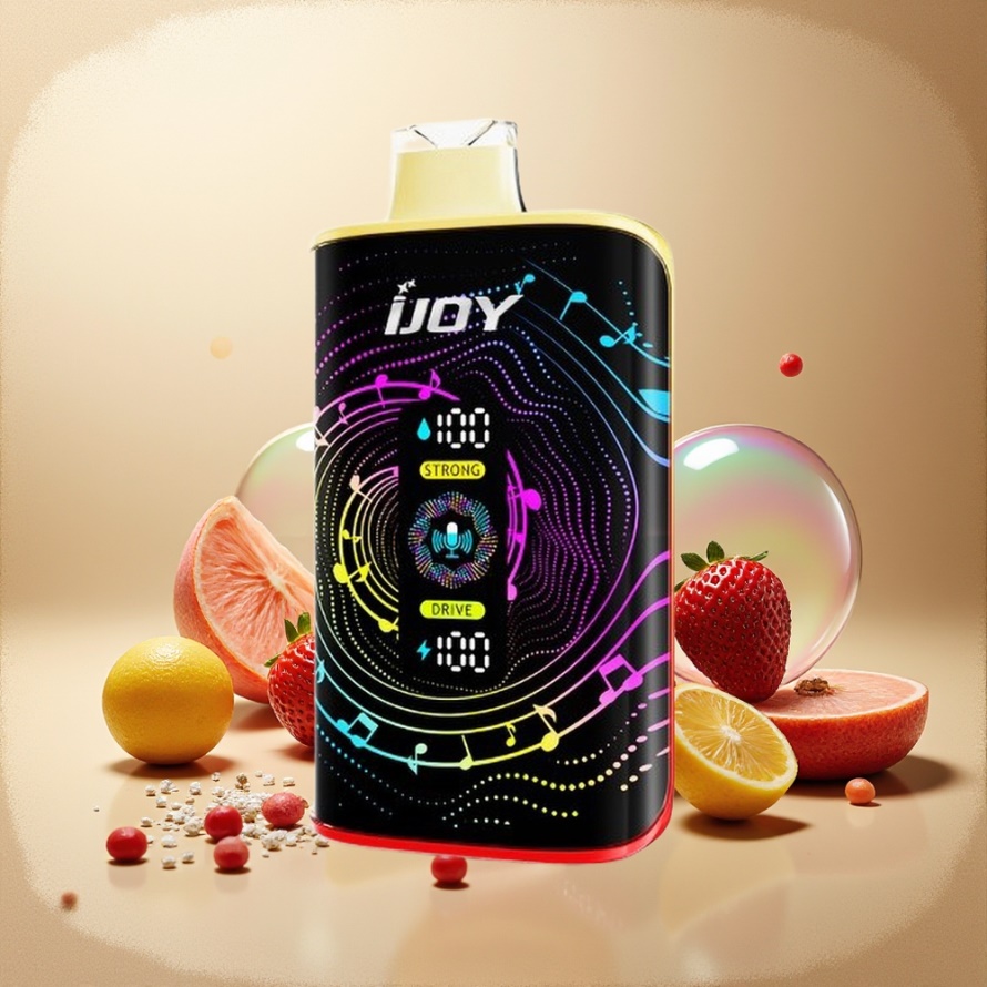 IJOY SD 40000 PuffsEngångs Vape Jordgubb Mango Svensk Grossist 20ML 5% Nikotin 750mAh Type-C