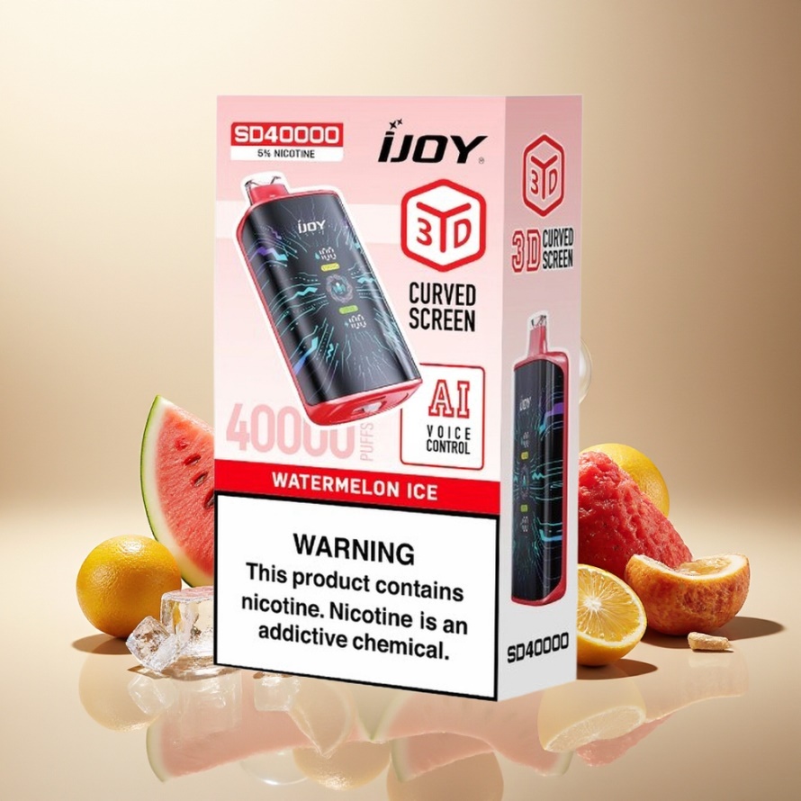 IJOY SD 40000 Puffs Engångs Vape Vattenmelon Is 20ML 5% Nikotin Svensk Grossist