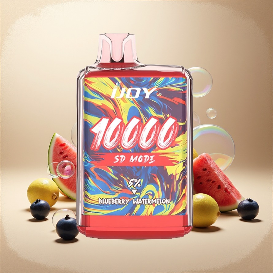 IJOY SD10000 Engångs Vape Blåbär Vattenmelon 20ml 5% Nikotin 10000 puffar svensk grossist