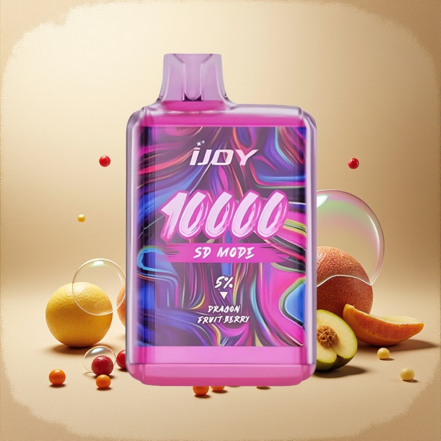 IJOY SD10000 Engångs Vape Drakenfrukt Bär 10000 Puffar 20ml 5% Nikotin Nicotine svensk grossist