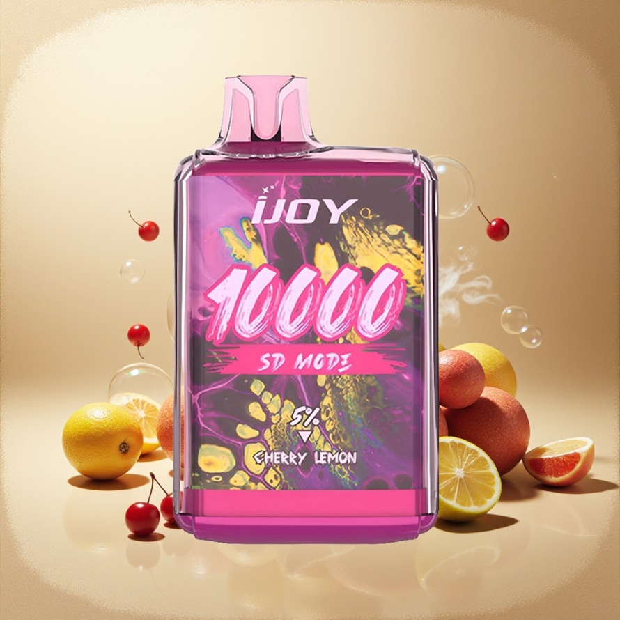 IJOY SD10000 Engångs Vape Körsbär Citron 10000 puffar 20ml 5% Nikotin svensk grossist