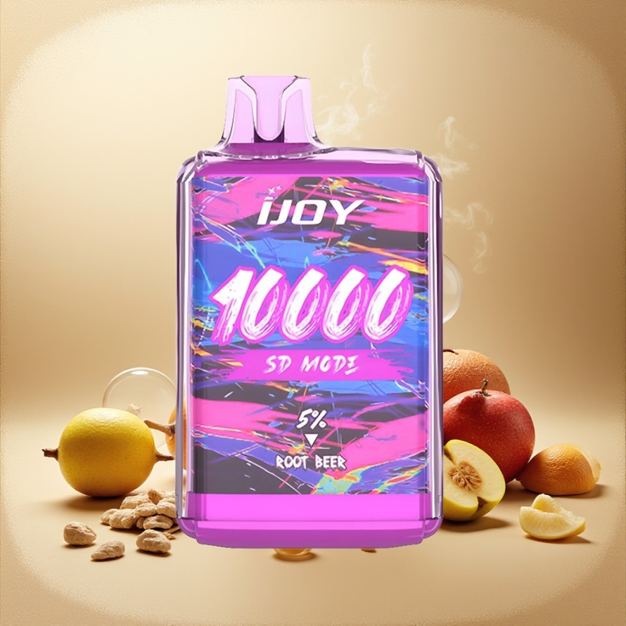 IJOY SD10000 Engångs Vape Root Beer (Rotöl) med 10000 puff, 20ml, 5% Nikotin, svensk grossist