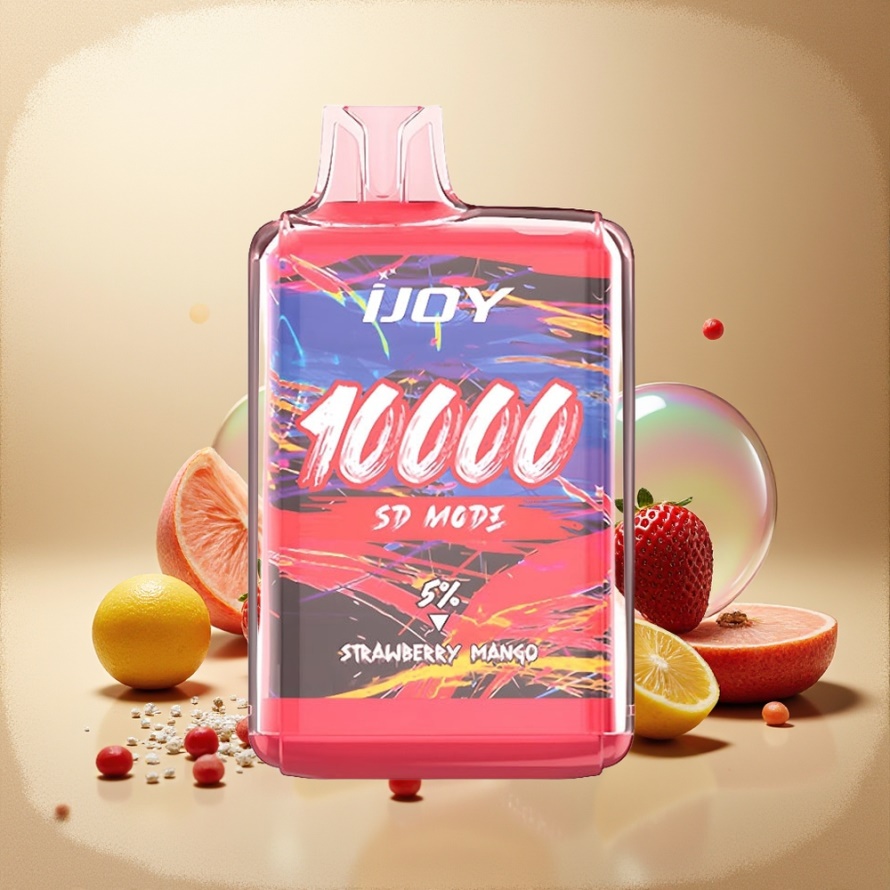 IJOY SD10000 Engångsvape Jordgubb Mango 10000 puffar 20ml 5% Nikotin svensk grossist