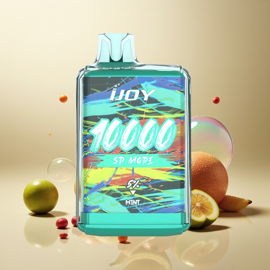 IJOY SD10000 Engångsvape Mynta 10000 puffar 20ml 5% Nikotin svensk grossist