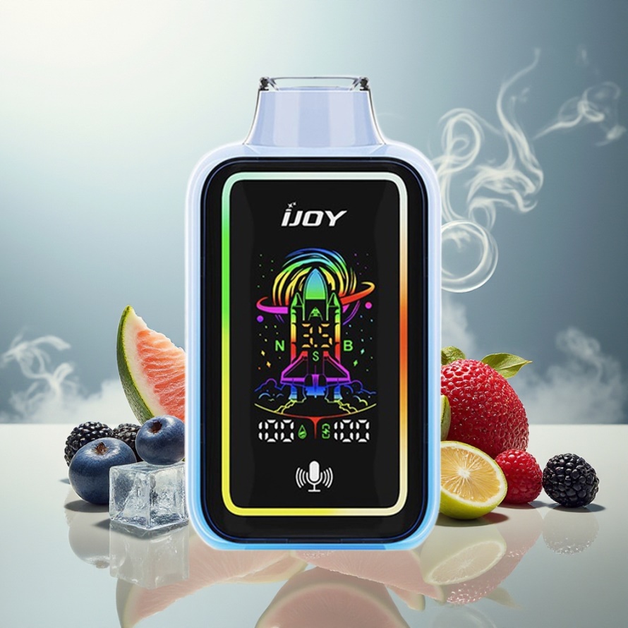 IJOY URANUS 25000 PuffsEngångs Vape Blå Hallon Is med 850 mAh Battery & Type-C – Svensk Grossist
